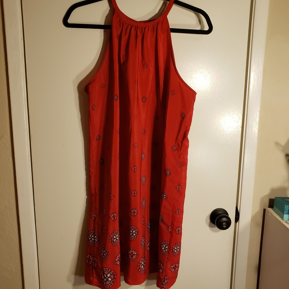 Old Navy Red halter summer dress large